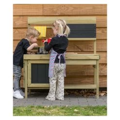 Swingking Spielküche Aus Holz Für Den Außenbereich -Spielzeugwelt Verkauf 1050571f