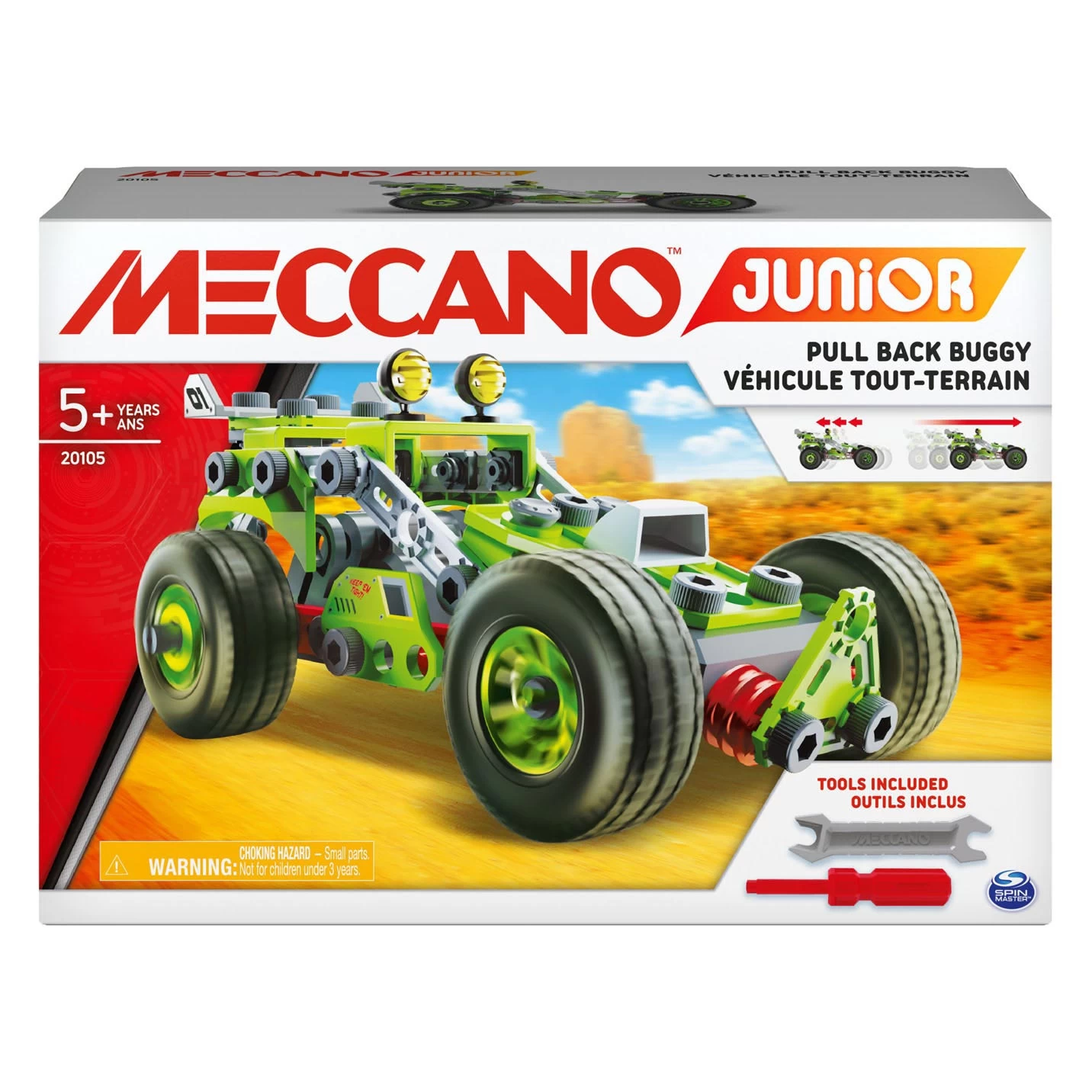 SPIN MASTER Meccano Junior – Pull Back Buggy STEM-Bausatz 3 SPIN MASTER Meccano Junior – Pull Back Buggy STEM-Bausatz