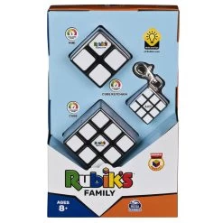 SPIN MASTER Rubik's Family Pack (3x3, 2x2) Brain Puzzle Schlüsselanhänger