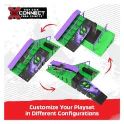 SPIN MASTER Tech Deck X-Connect Park Creator Nyjah Rail Shredder Finger Skateboard-Spielset -Spielzeugwelt Verkauf 1070586g