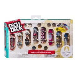 SPIN MASTER Tech Deck Olympic Pack Finger-Skateboard, 8er-Pack