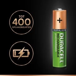 Wiederaufladbare Batterien Duracell Wiederaufladbare NimH Stay Charged AAA/HR03 900 MAh, 4 Stk. -Spielzeugwelt Verkauf 1150057e