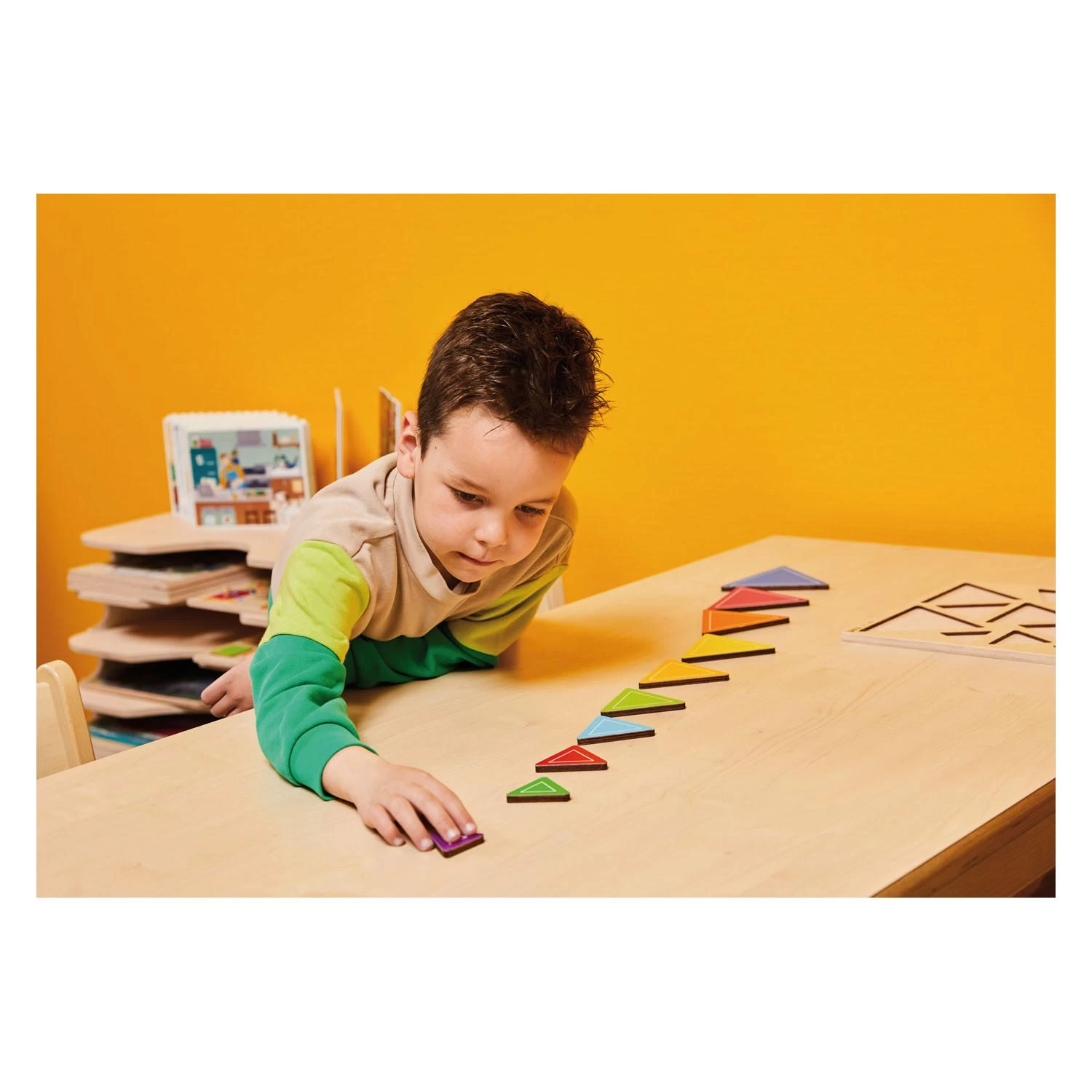 Rolf - Relief-Holzformpuzzle Quadrat Und Dreieck, 2er-Set 5 Rolf - Relief-Holzformpuzzle Quadrat Und Dreieck, 2er-Set – Bild 3