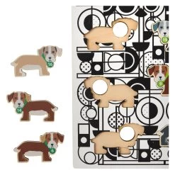 Rolf - Holz-Formpuzzle Hundefamilie, 20-tlg.