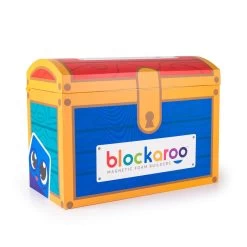 Blockaroo Magnetische Schaumstoffblöcke Schatzkiste, 100 Stk.