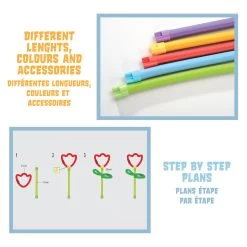 Spaghetteez 3D Art Flexible Baustäbe, 100 Dlg. -Spielzeugwelt Verkauf 1250352i