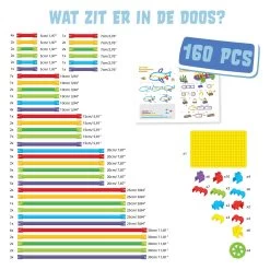 Spaghetteez 3D Art Flexible Baustäbe, 160 Dlg. -Spielzeugwelt Verkauf 1250353f