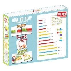 Spaghetteez 3D Art Flexible Baustäbe, 35dlg.