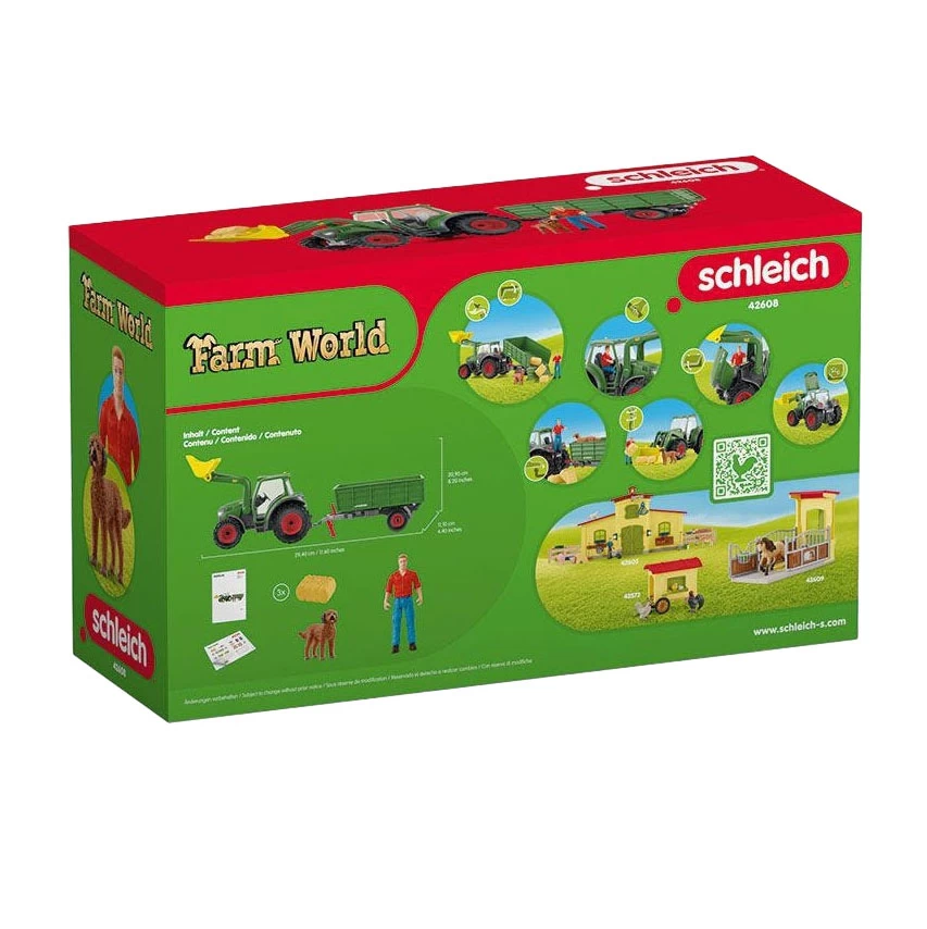 Schleich FARM WORLD Traktor Mit Anhänger 42608 13 Schleich FARM WORLD Traktor Mit Anhänger 42608 – Bild 11