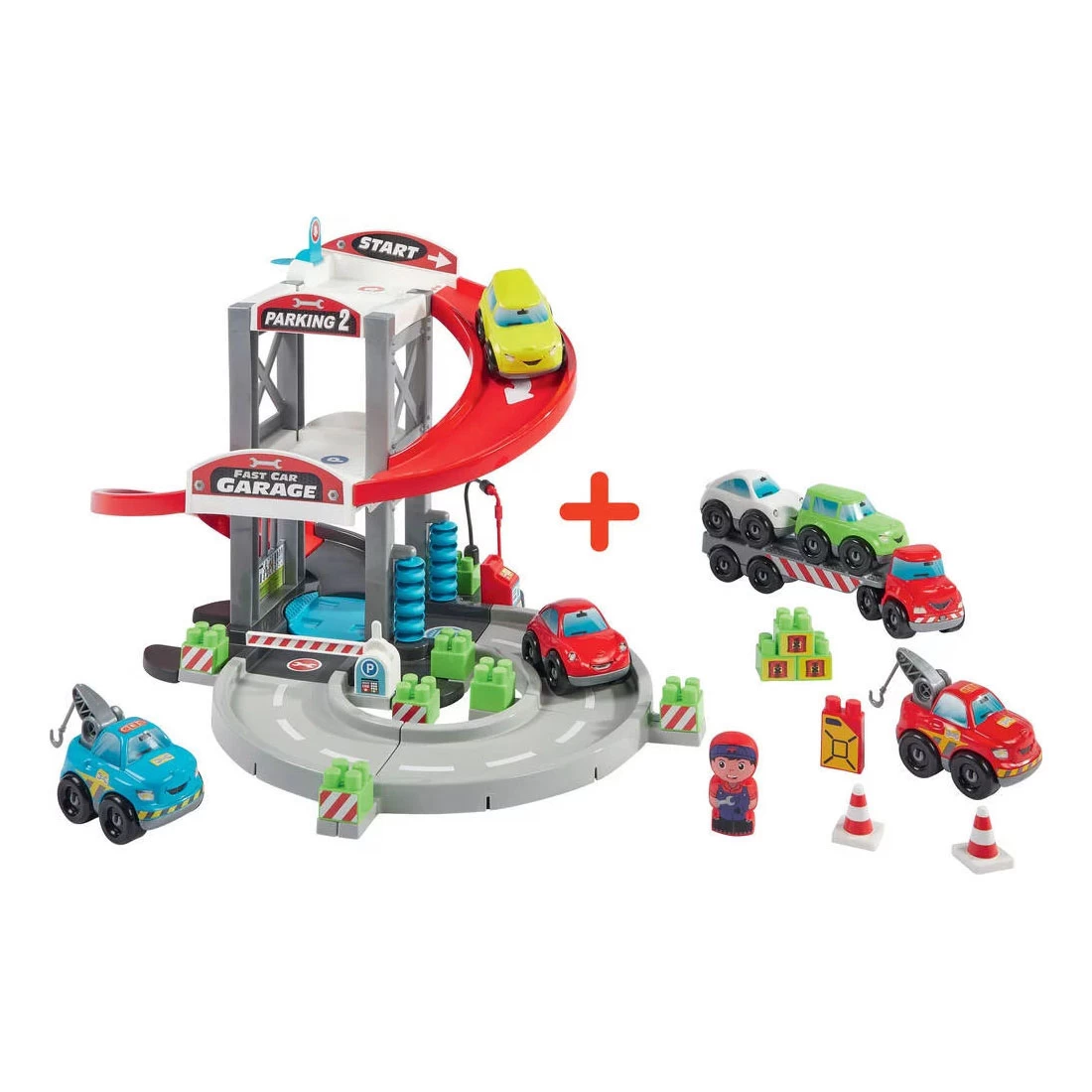 Abrick Garage Mit Transporter Und Autos 4 Abrick Garage Mit Transporter Und Autos – Bild 2