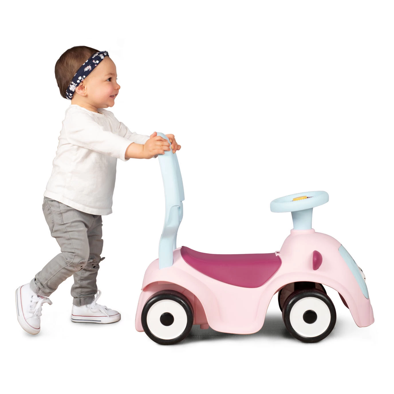 Smoby Maestro Ride On Walking Car Pink 9 Smoby Maestro Ride On Walking Car Pink – Bild 7