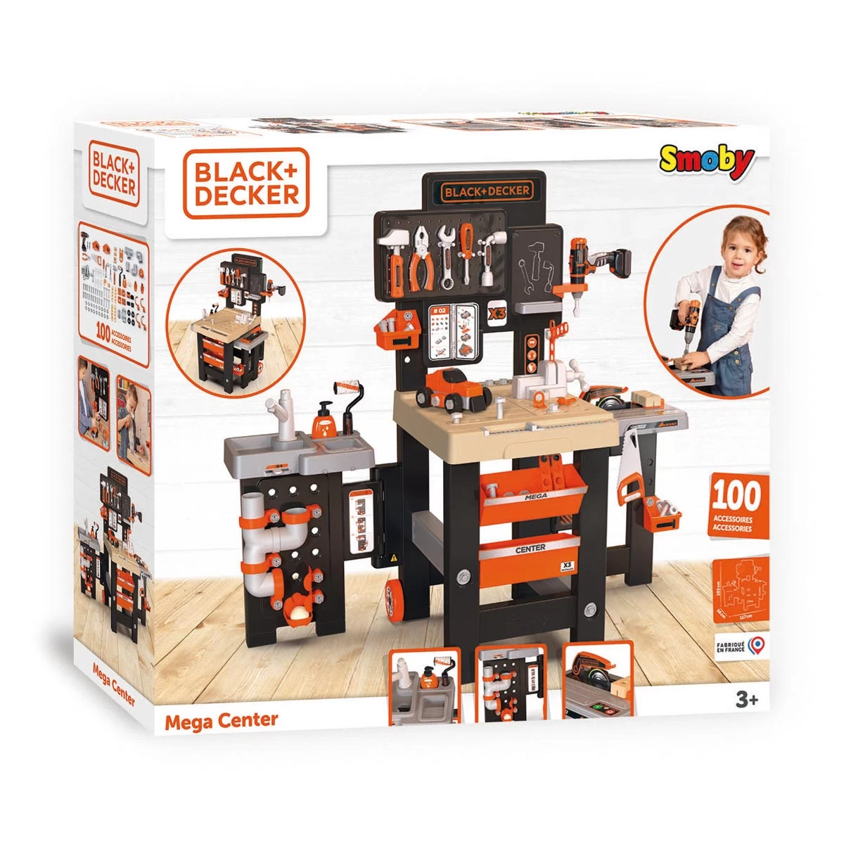 Smoby Black & Decker Mega Center, 100 Stk. 3 Smoby Black & Decker Mega Center, 100 Stk.