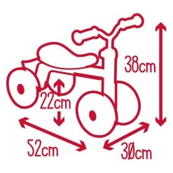 Smoby Rookie Ride-On Rutschauto Rot -Spielzeugwelt Verkauf 1441108e