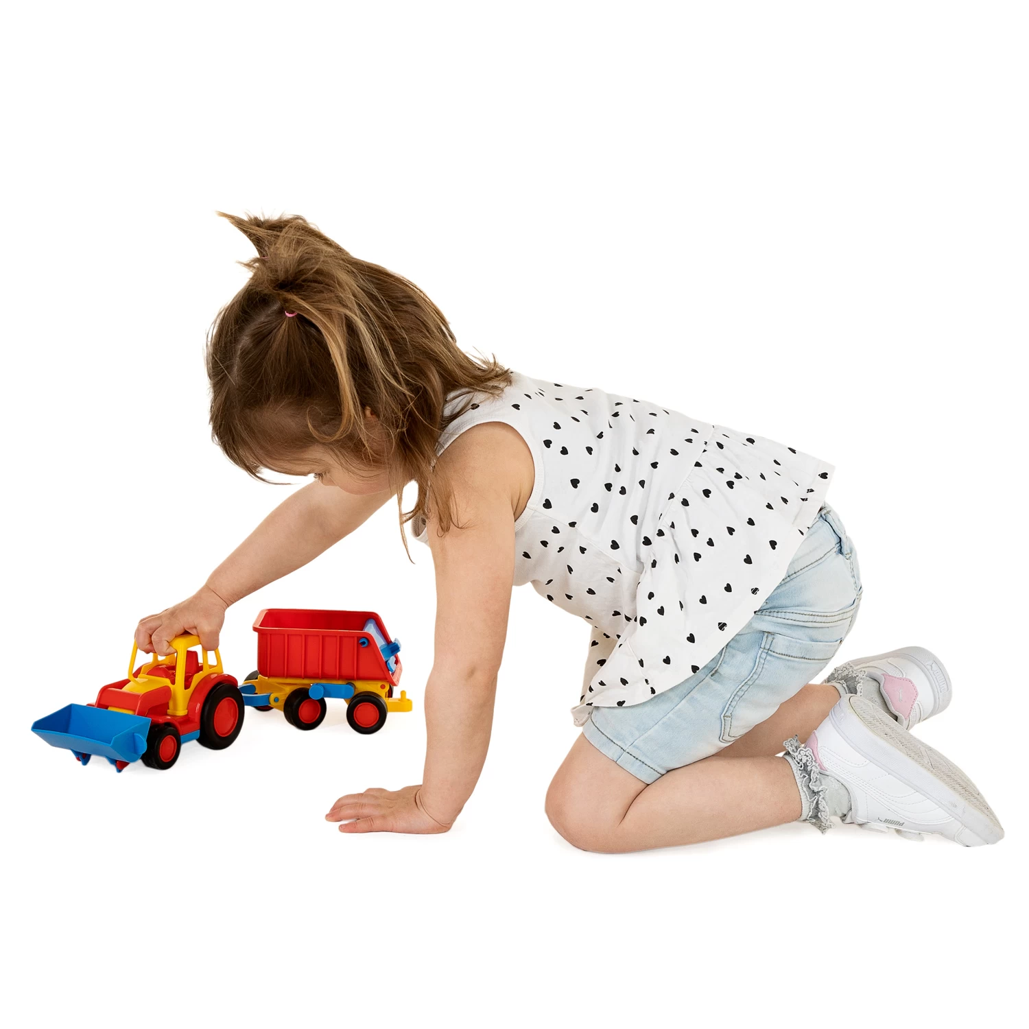 Cavallino Basics Traktor Mit Schaufel Und Anhänger 4 Cavallino Basics Traktor Mit Schaufel Und Anhänger – Bild 2