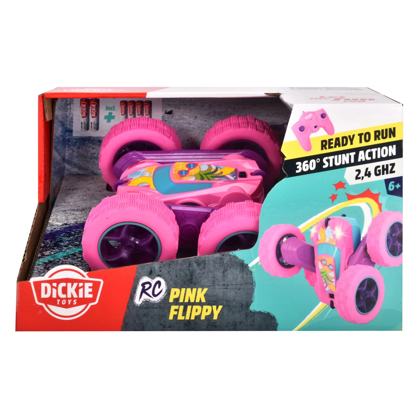 Dickie RC Pink Flippy, RTR-steuerbares Auto 3 Dickie RC Pink Flippy, RTR-steuerbares Auto