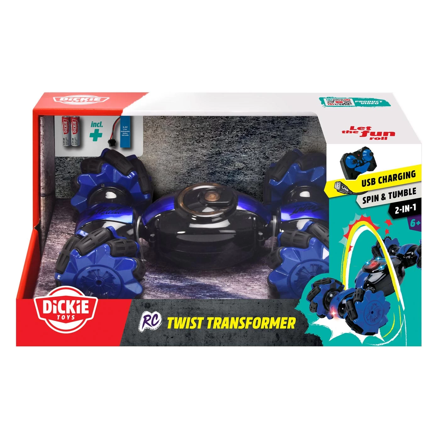 Dickie RC Twist Transformer Steuerbares Auto 3 Dickie RC Twist Transformer Steuerbares Auto