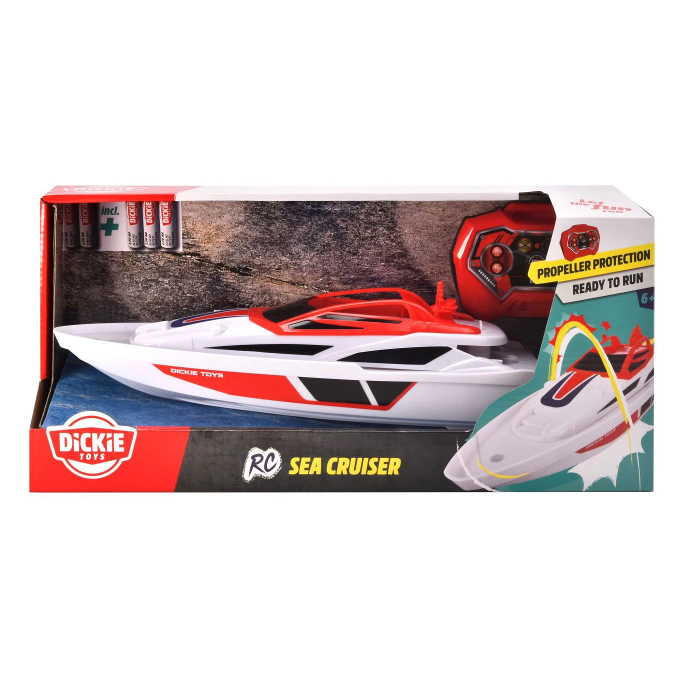 Dickie RC Sea Cruiser, Steuerbares RTR-Boot 3 Dickie RC Sea Cruiser, Steuerbares RTR-Boot