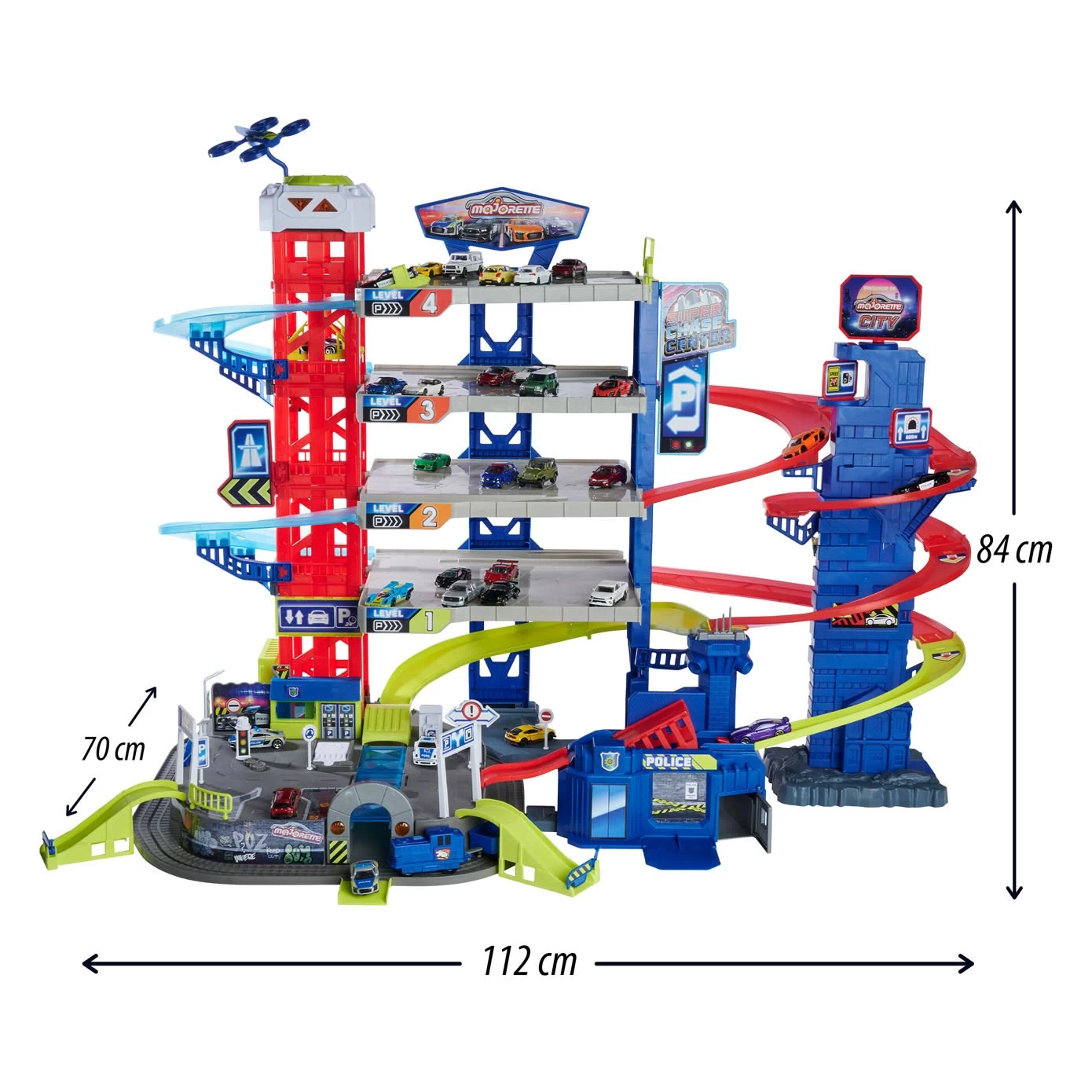 Majorette Super Chase Center Garage 4 Majorette Super Chase Center Garage – Bild 2
