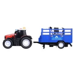 Dickie Massey Ferguson Traktor Mit Tieranhänger -Spielzeugwelt Verkauf 1480806d