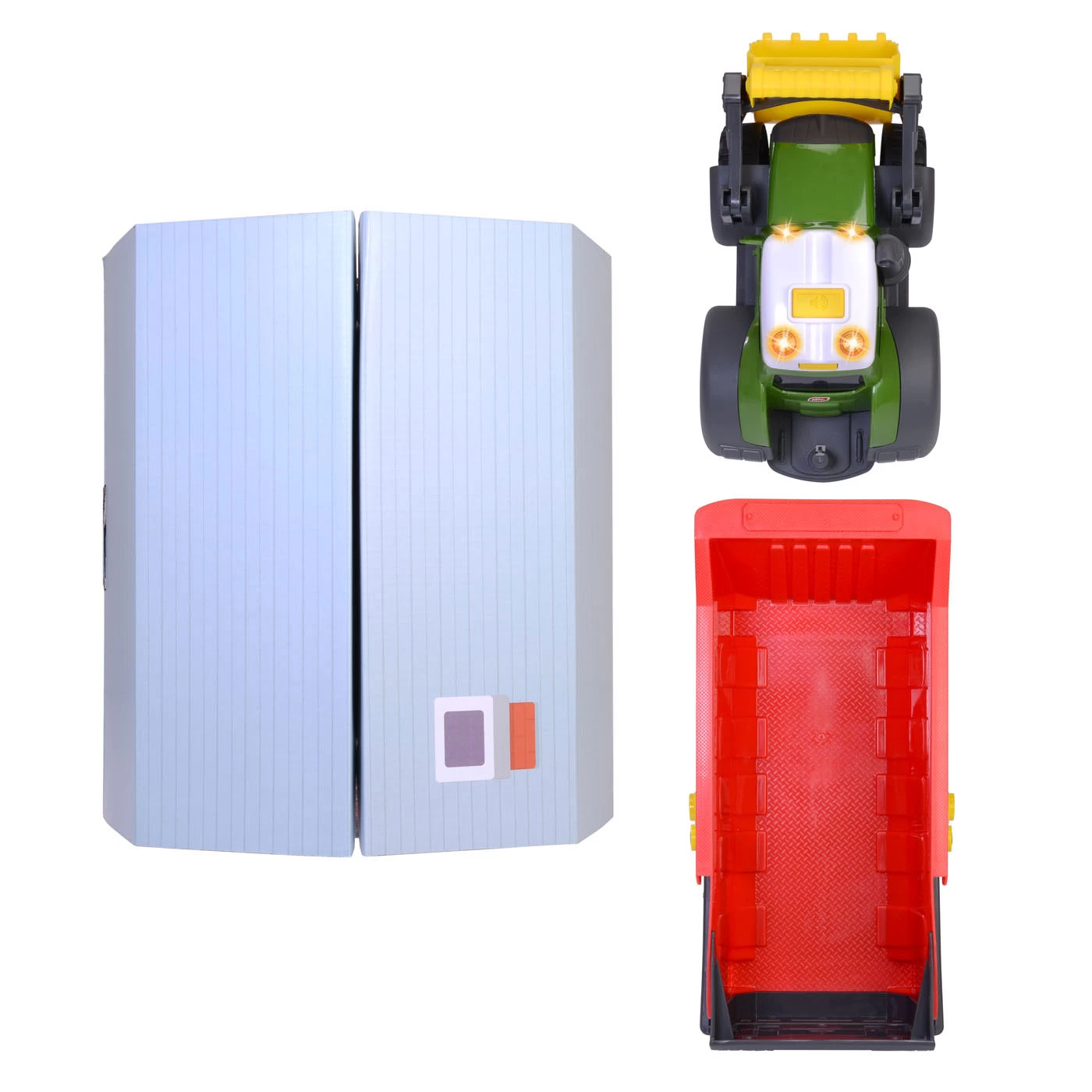 Dickie ABC Fendti Traktor Mit Anhänger Und Bauernhof 7 Dickie ABC Fendti Traktor Mit Anhänger Und Bauernhof – Bild 5