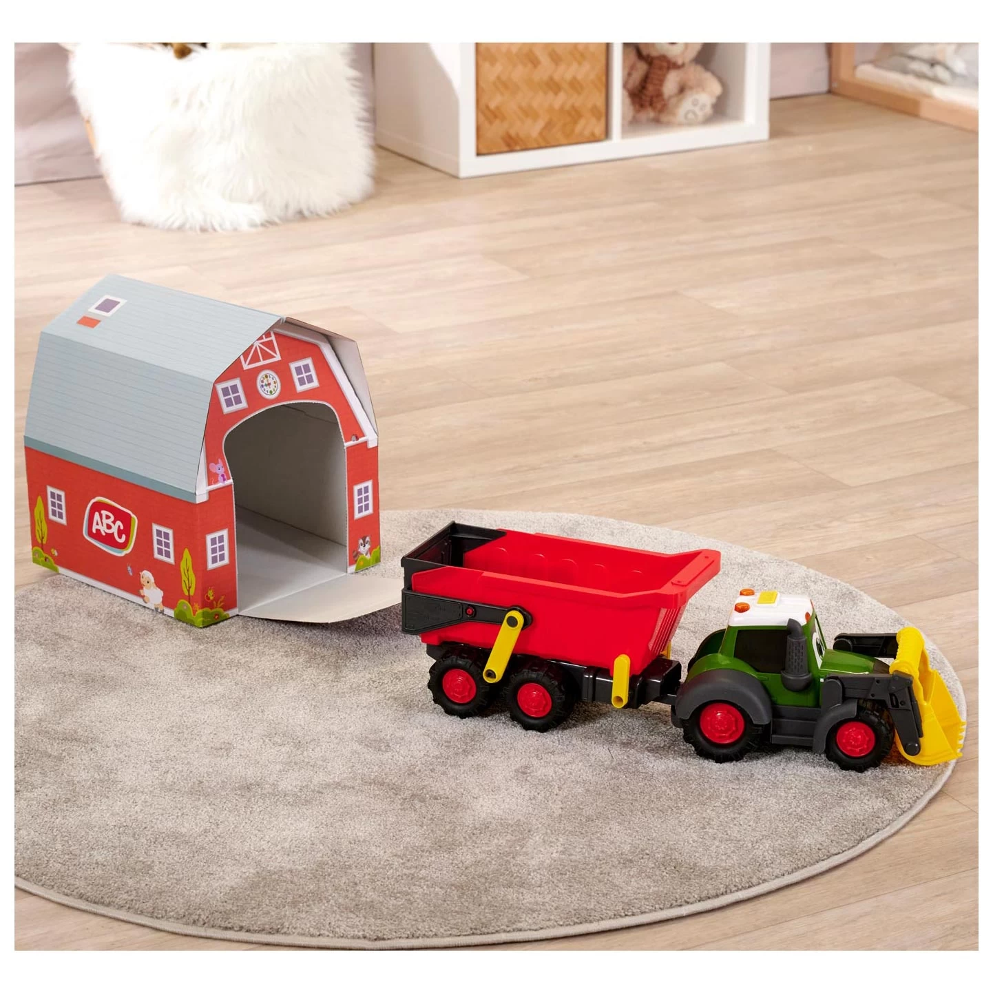 Dickie ABC Fendti Traktor Mit Anhänger Und Bauernhof 9 Dickie ABC Fendti Traktor Mit Anhänger Und Bauernhof – Bild 7