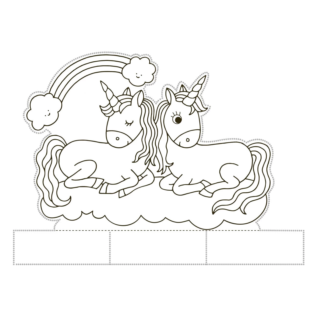 Super Prickelset „Ich Liebe Einhörner“. 5 Super Prickelset „Ich Liebe Einhörner“. – Bild 3