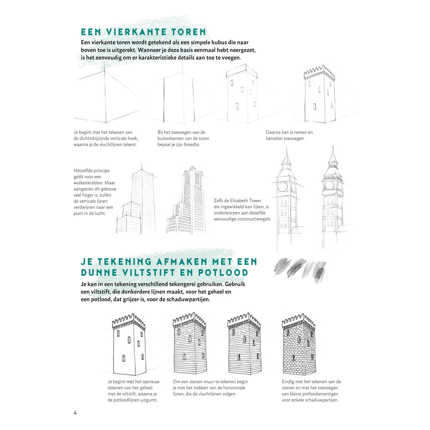 Schritt Für Schritt Lernen, Gebäude Zu Zeichnen, Hobbybuch 6 Schritt Für Schritt Lernen, Gebäude Zu Zeichnen, Hobbybuch – Bild 4