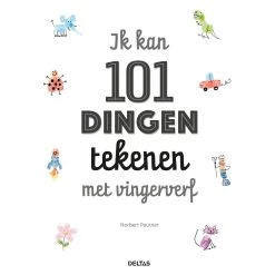 Hobbybuch „Ich Kann 101 Dinge Mit Fingerfarbe Zeichnen“.