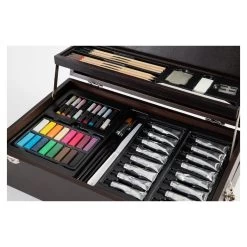 Luxuriöser Kreativer Holzkoffer, 115 Dlg. -Spielzeugwelt Verkauf 1620908f