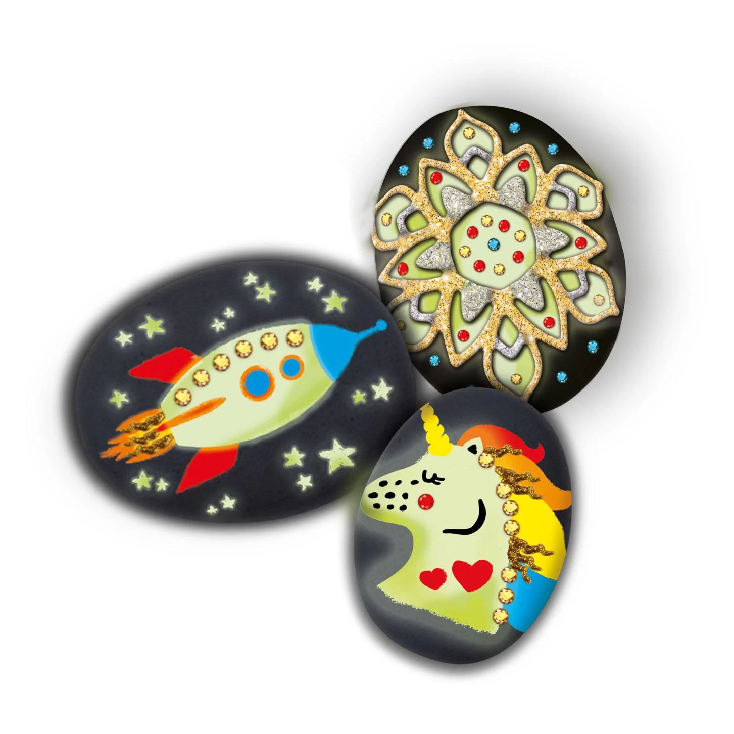 Grafix Steinmalerei, Die Im Dunkeln Leuchtet 4 Grafix Steinmalerei, Die Im Dunkeln Leuchtet – Bild 2