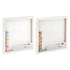 Besties Leinwand-Malerei Nach Zahlen, 30 X 30 Cm -Spielzeugwelt Verkauf 1630363q