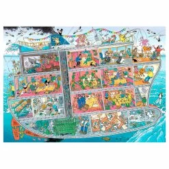 Jumbo Jan Van Haasteren Puzzle - Kreuzfahrtschiff, 1000 Teile.