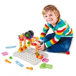 Quercetti Tecno Jumbo Mit Aufbewahrungsbox, 84 Stück. -Spielzeugwelt Verkauf 2310160e