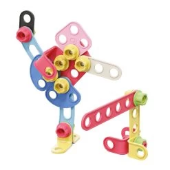 Quercetti Tecno Play Eco Baukasten, 52-teilig.