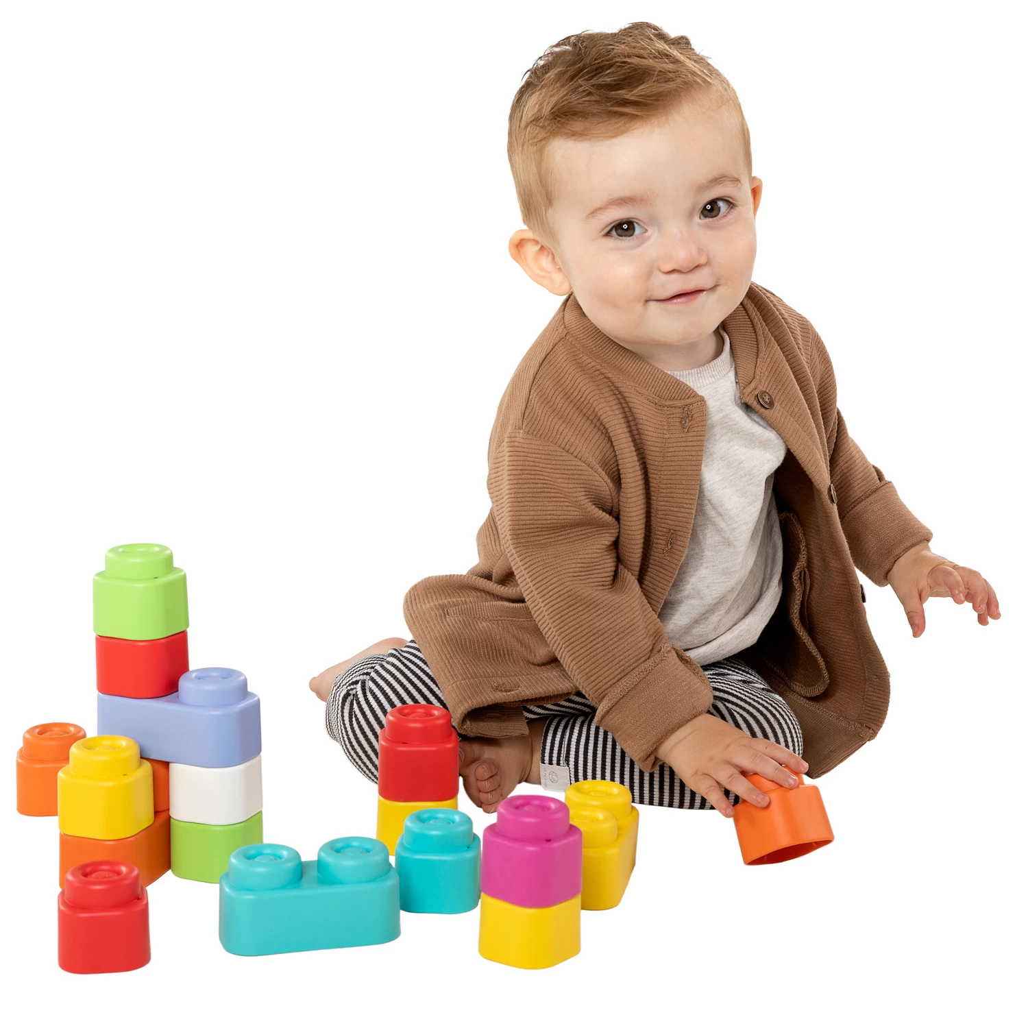 Clementoni Baby Clemmy Soft Blocks, 24 Stück. 4 Clementoni Baby Clemmy Soft Blocks, 24 Stück. – Bild 2