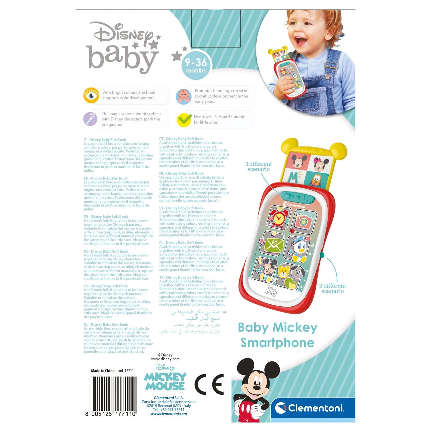 Clementoni Disney Baby – Mickey Mouse Telefon 7 Clementoni Disney Baby – Mickey Mouse Telefon – Bild 5