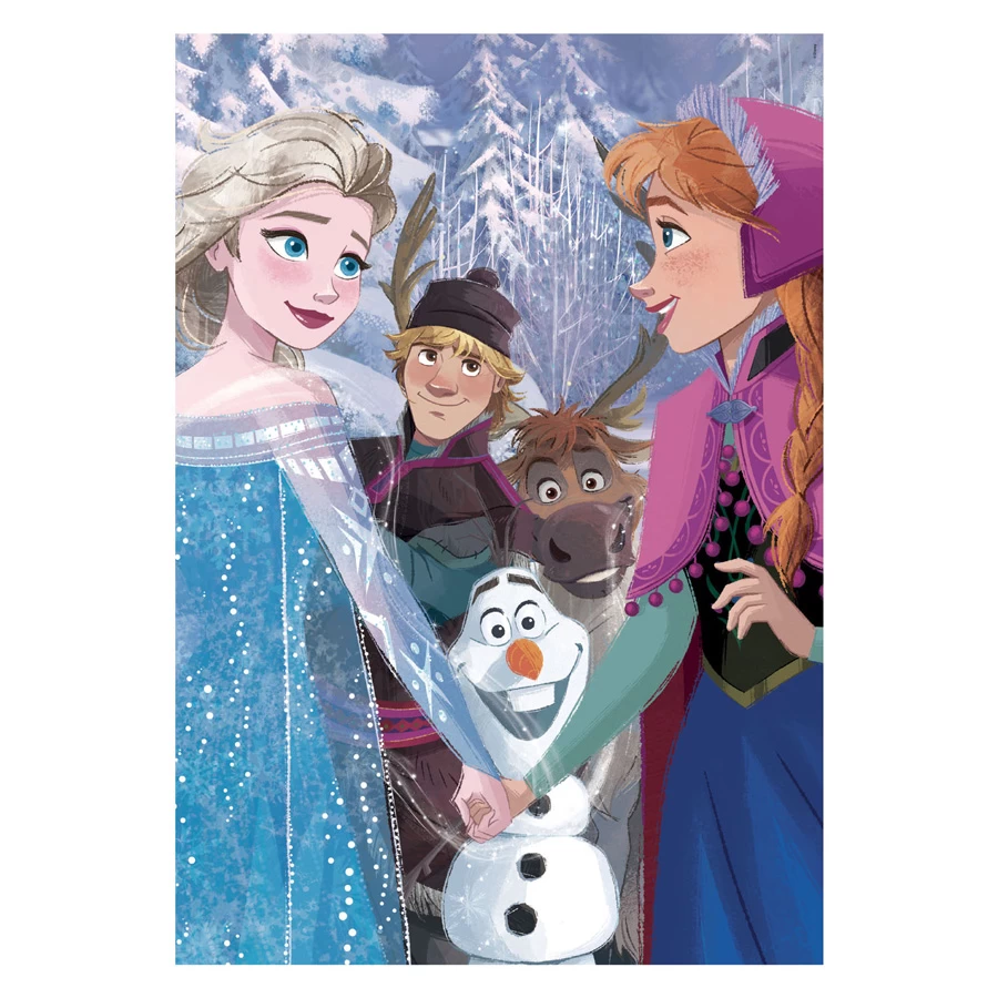Clementoni Puzzle Super Color Disney Frozen, 104 Teile. 3 Clementoni Puzzle Super Color Disney Frozen, 104 Teile.