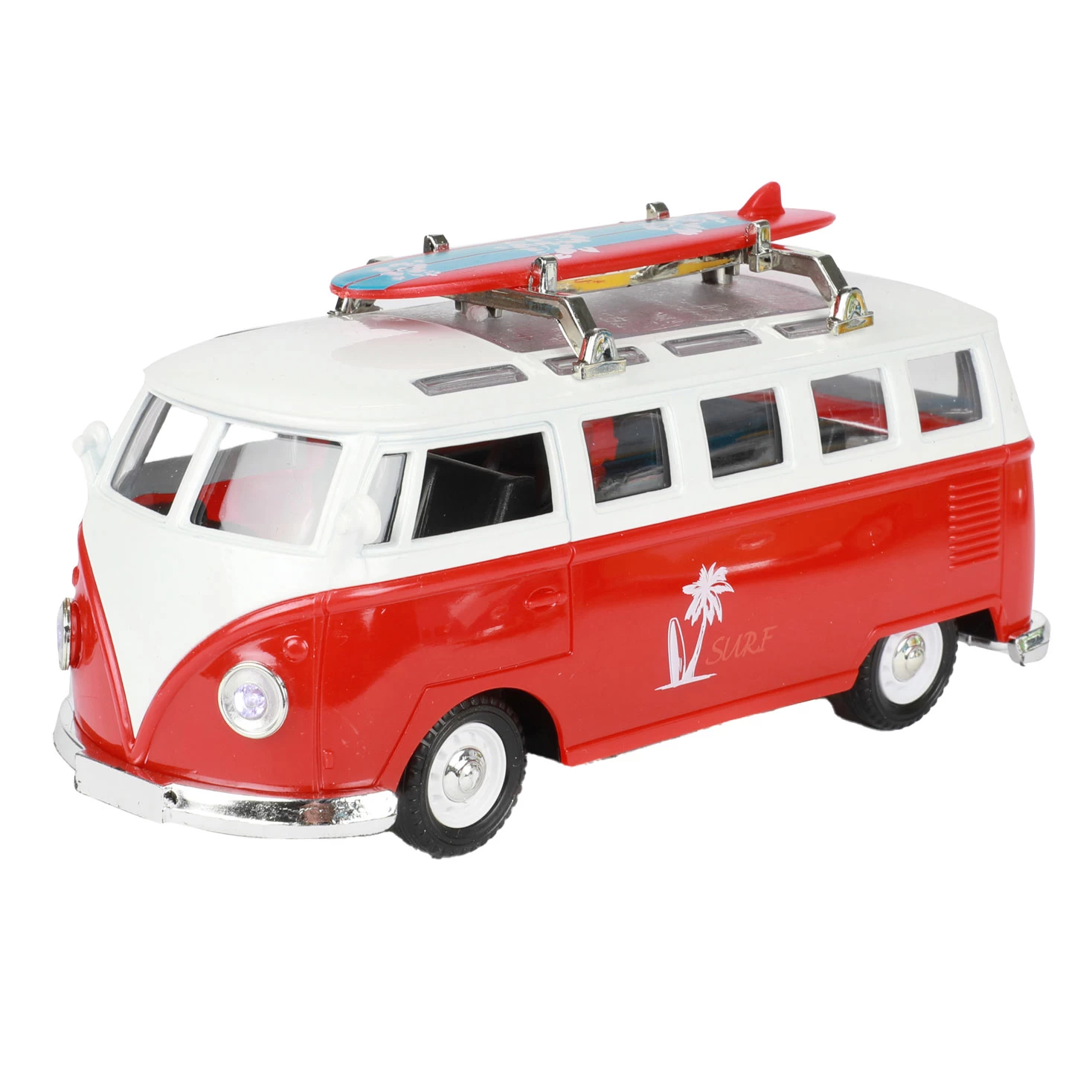 Toi Toys Rückziehbarer Retro-Bus Mit Licht Und Sound 6 Toi Toys Rückziehbarer Retro-Bus Mit Licht Und Sound – Bild 4