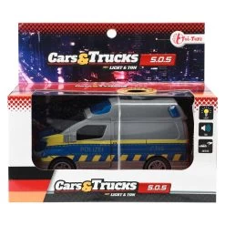 Toi Toys Cars & Trucks Friction Police Van (DE) Mit Licht Und Sound