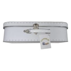 Karton-Koffer-Set Weiß, 3-tlg.