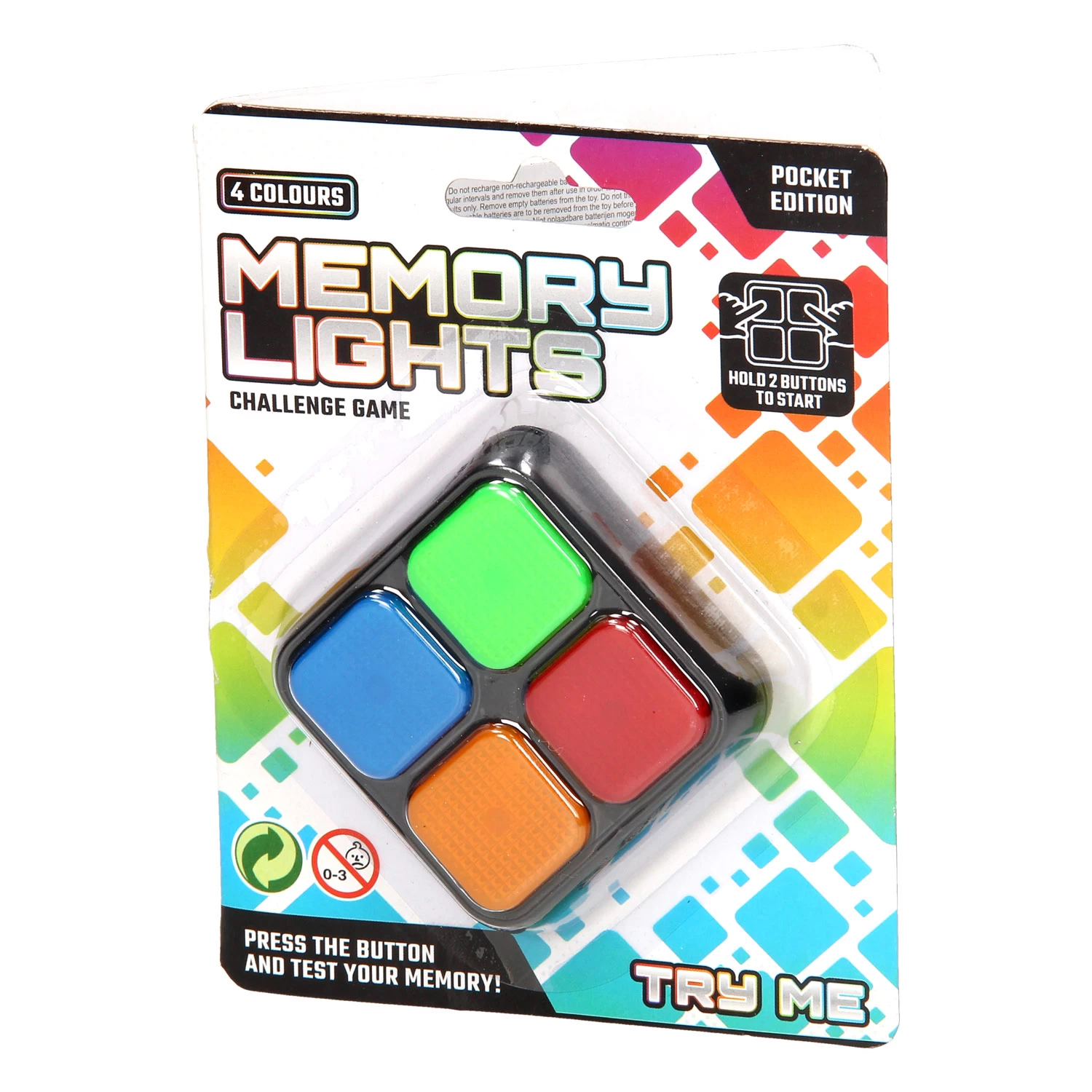 Johntoy Memo-Spiel Light & Sound Pocket 4 Johntoy Memo-Spiel Light & Sound Pocket – Bild 2