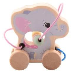 Joueco The Wildies Holztier Mit Perlenkette -Spielzeugwelt Verkauf 2520764d