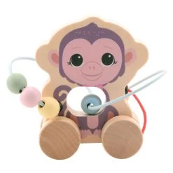 Joueco The Wildies Holztier Mit Perlenkette -Spielzeugwelt Verkauf 2520764e