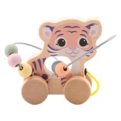 Joueco The Wildies Holztier Mit Perlenkette -Spielzeugwelt Verkauf 2520764f