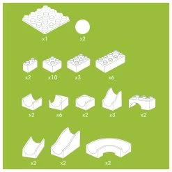 Hubelino Murmelbahn Mini-Set, 45-tlg. -Spielzeugwelt Verkauf 2580502d1