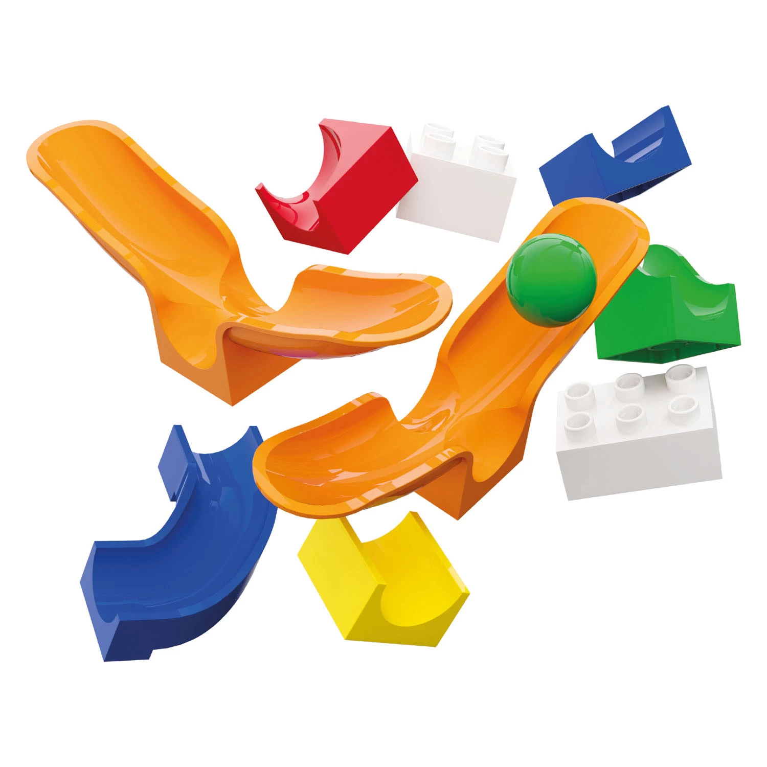 Hubelino Murmelbahn-Ergänzungsset Schaukel, 46-tlg. 4 Hubelino Murmelbahn-Ergänzungsset Schaukel, 46-tlg. – Bild 2