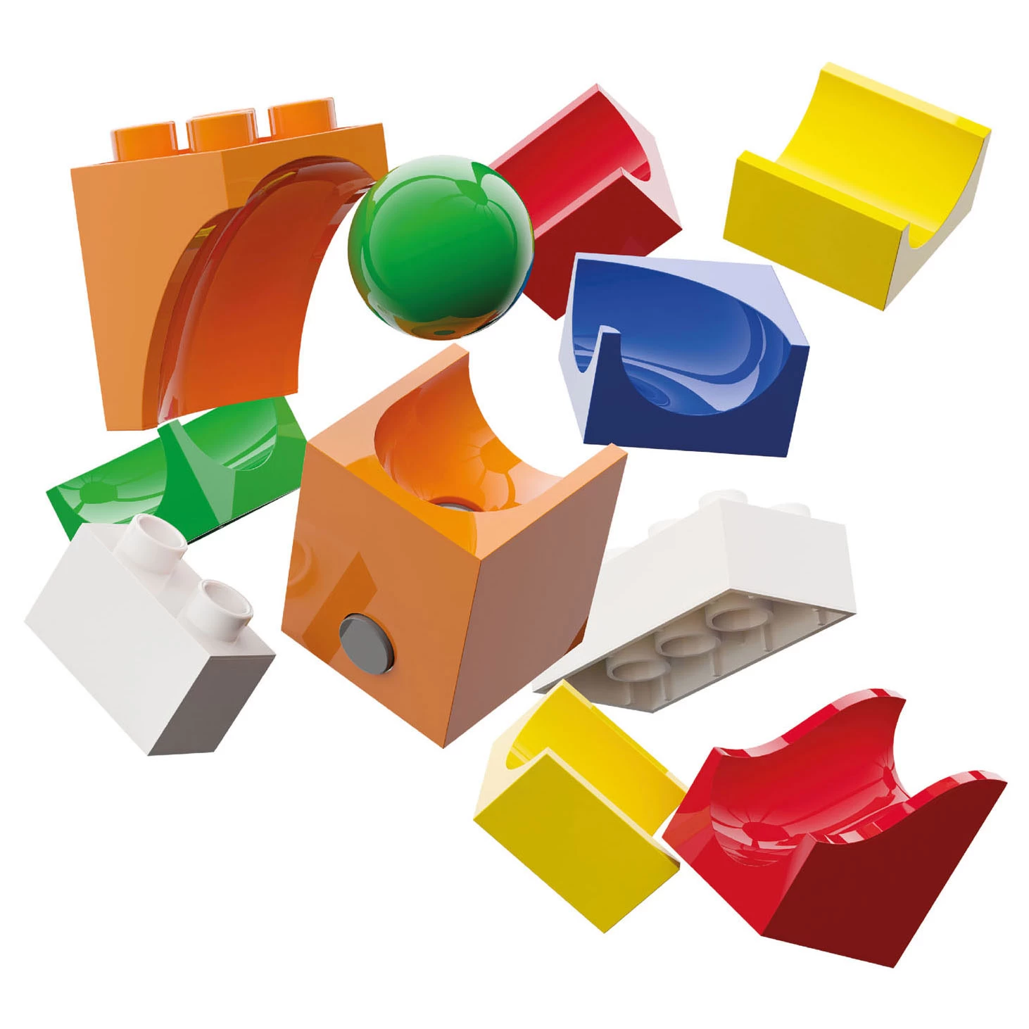 Hubelino Murmelbahn-Erweiterungsset Katapult, 41-tlg. 4 Hubelino Murmelbahn-Erweiterungsset Katapult, 41-tlg. – Bild 2