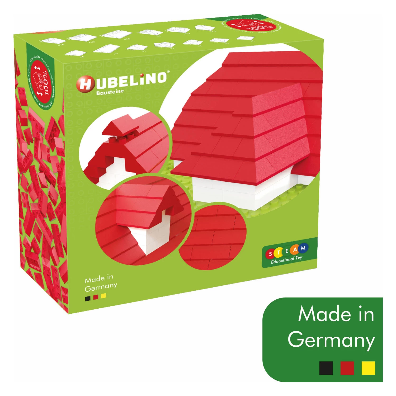 Hubelino Dachziegel-Set Bausteine, 124tlg. 9 Hubelino Dachziegel-Set Bausteine, 124tlg. – Bild 7