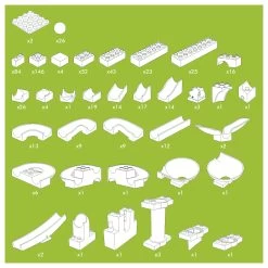 Hubelino Murmelbahn Mega Bauset, 585tlg. -Spielzeugwelt Verkauf 2580565f1