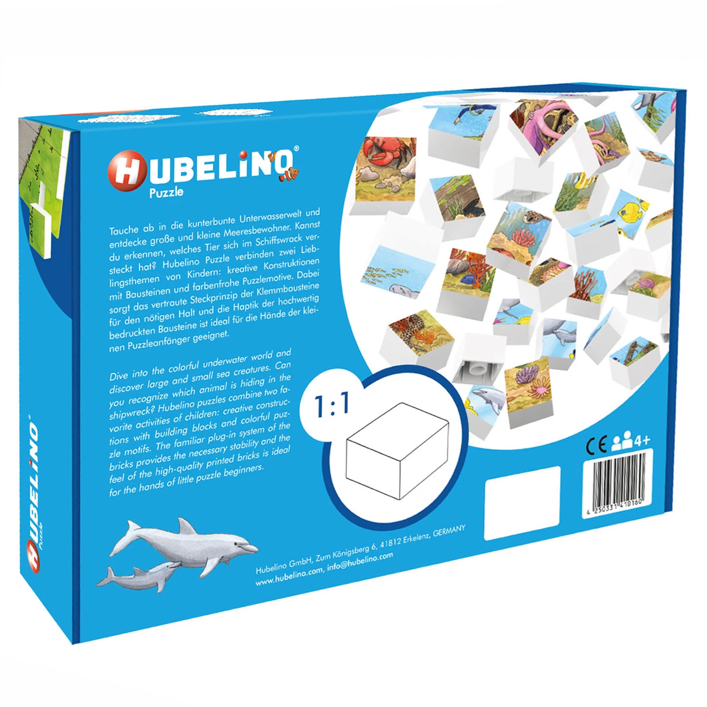 Hubelino Blockpuzzle Unterwasserwelt, 35 Teile. 7 Hubelino Blockpuzzle Unterwasserwelt, 35 Teile. – Bild 5